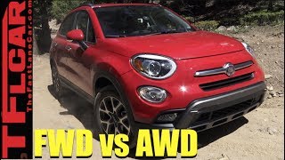 2017 Fiat 500X AWD vs Fiat 500 FWD vs Gold Mine Hill OffRoad Mashup Review