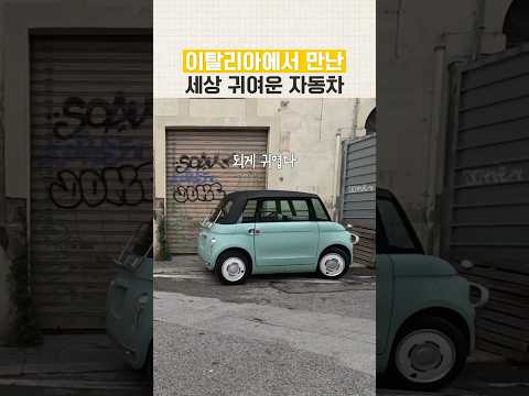 우리나라에도 이런 귀여운 자동차 있었으면 좋겠다