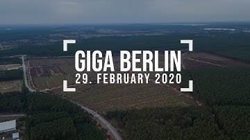 Tesla finished clearing - Tesla Giga Berlin - 4k drone footage - 29. February 2020