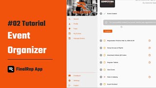 #02 Event Organizer | FinalRep App Tutorial
