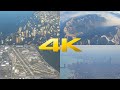 4K | American Airlines flight from Seattle to Chicago