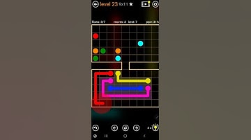 How To Solve Flow Free Hourglass Pack Level 23 9x11 Board Hard Walk Through Solution Walkthrough