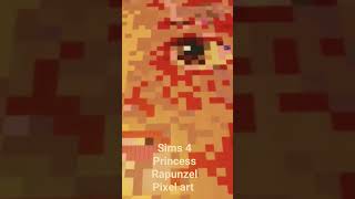 Princess Rapunzel Pixel Art dans les sims 4 Guide