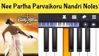 Nee Partha Parvaikoru Nandri Piano Notes Tamil Songs Piano Notes