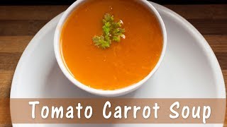 Tomato Carrot Soup | Healthy soup recipes | Easy soup |