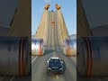 Colorful Cars &amp; School Bus vs Giant Bollards &amp; Chain Crush BeamNG.Drive