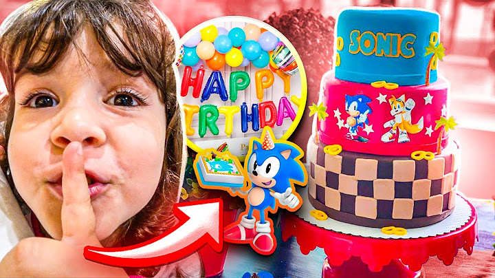 ANIVERSÁRIO SURPRESA DO SONIC COM PRESENTES E BOLO DE CHOCOLATE - Família Brancoala