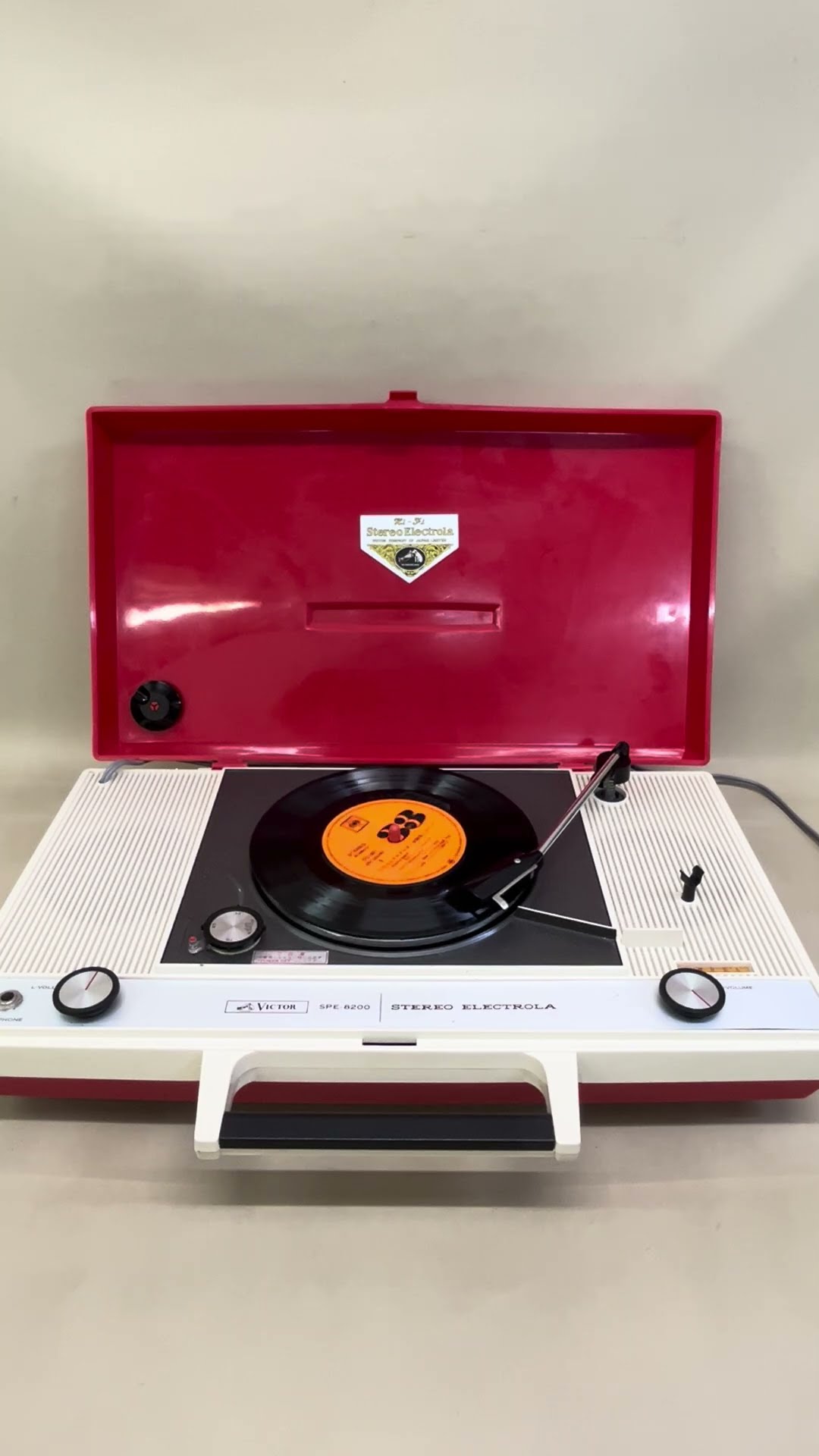 Victor ビクター ポータブル レコードプレーヤー SPE-8200 元箱付