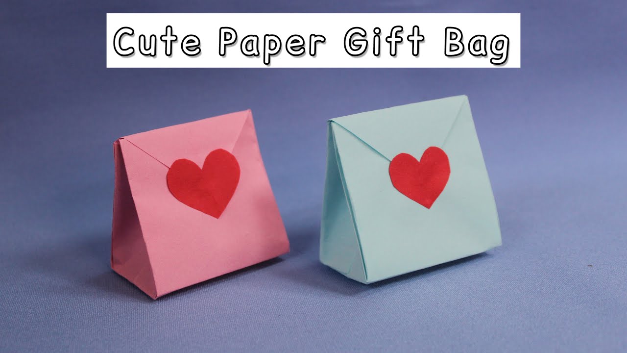 How to make a Paper Cute Gift Bag | Paper Gift Bag - YouTube