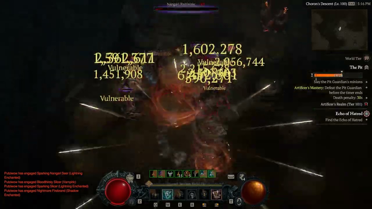 Diablo 4 - Pit 101 in 87sec - Barbarian
