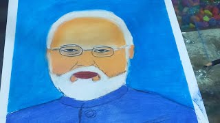 Narendra Modi Drawing with Soft pastels Drawing screenshot 4