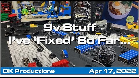 DKP - What I’ve made so far, some oddities with 9v parts, and a little ‘Dave History’ with the RCX