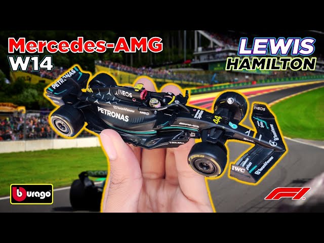 Bburago 1:24 Lewis Hamilton Mercedes-AMG F1 W14 #44 formule 1 2023 18-28028 #44 modèle voiture