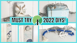 MUST TRY DOLLAR TREE NAUTICAL 2022 DIYS | NEW DOLLAR TREE SHORE DECOR 2022 | NAUTICAL DIY IDEAS