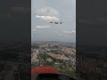 Red arrows join portuguese f16s in lisbon flypast