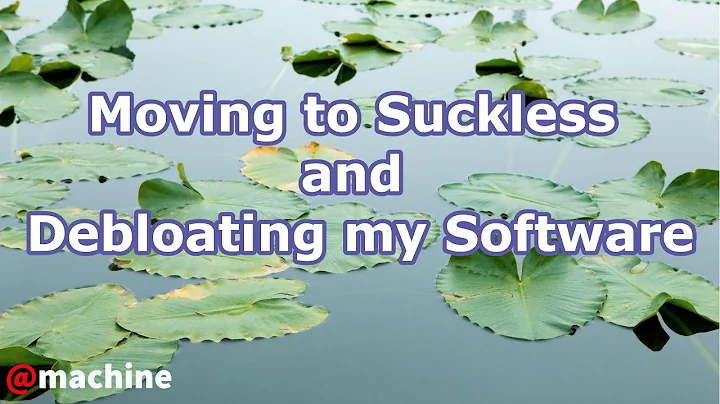 Moving to Suckless Tools and Debloating my Software