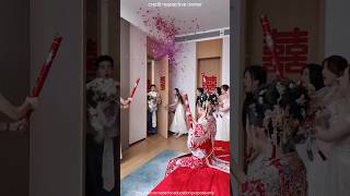 Shy Bride’s Grand Welcome? 🥵😂 #wedding #trending #youtubeshorts #funny #shorts #facts #video 😝🥶