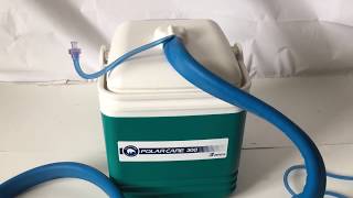 Breg Polar Care 300 Ice Cold Water Therapy Working Machine With Pump Knee Wrap