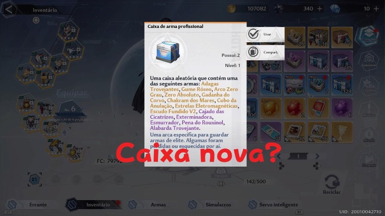 Tower of Fantasy PlayStation - Nova caixa de armas SR e SSR de drop