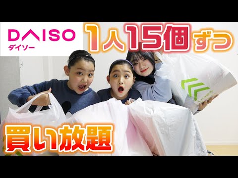 1人15個ずつ ダイソーで時間制限なしで買い放題してみた 購入品紹介していくよ 100均 DAISO 
