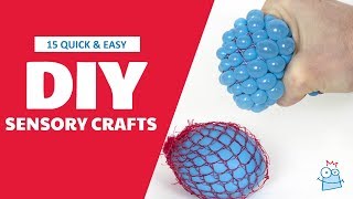 15 Quick & Easy Sensory Crafts For Kids