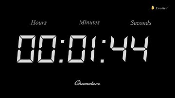 1-Minute 44 Second Timer | Clean and Sleek Countdown