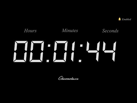 1-Minute 44 Second Timer | Clean and Sleek Countdown