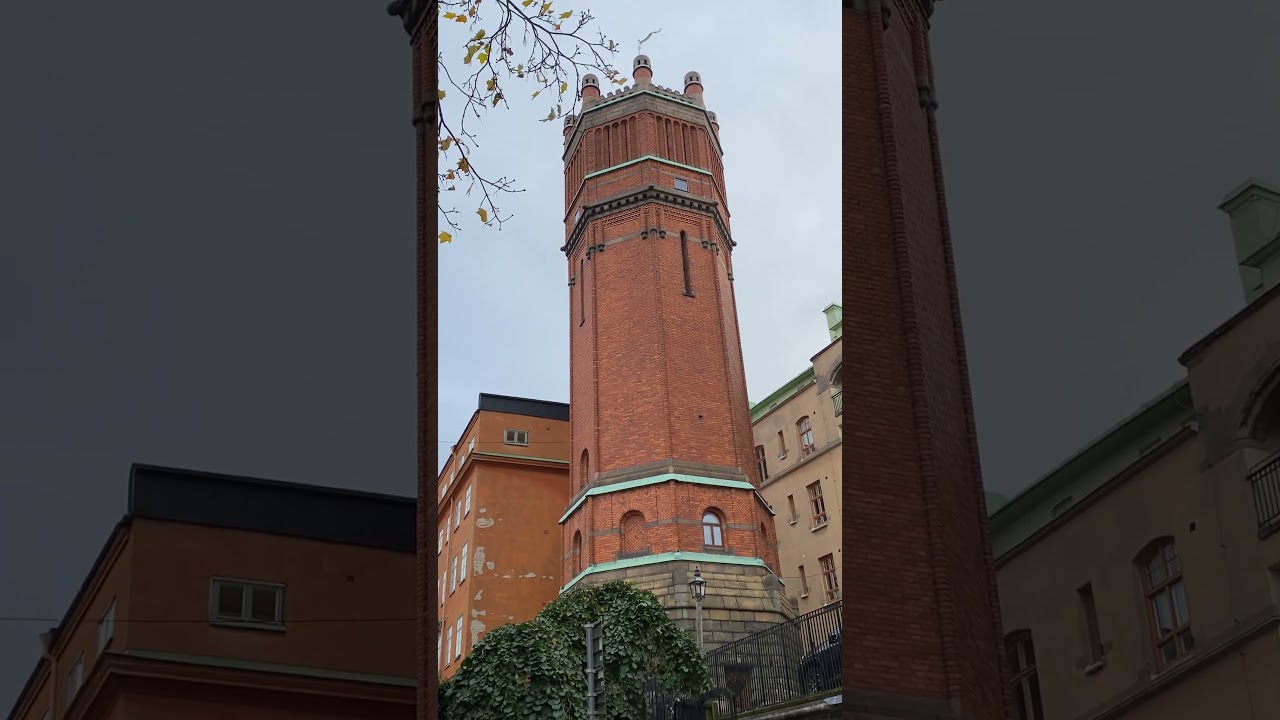 Mosebacke Vattentorn (Water Tower) on Södermalm, Stockholm, Sweden