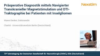 Dgnc 2022 Präsentation Von Maren Denker Über Präoperative Diagnostik Bei Patienten Mit Inselgliomen