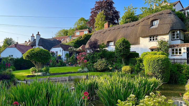 Plimbare devreme de dimineață într-un sat englezesc din secolul al XII-lea - Bishopstone, ANGLIA