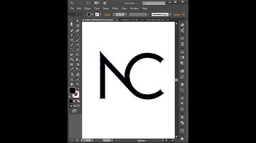 NC Letter Logo Design #shortsviral  #illustrator  #logodesign