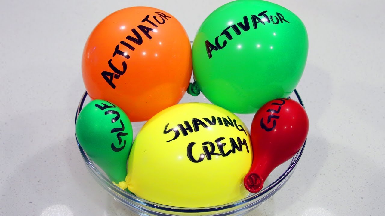 Making Satisfying Crunchy Straw Slime with Balloons!