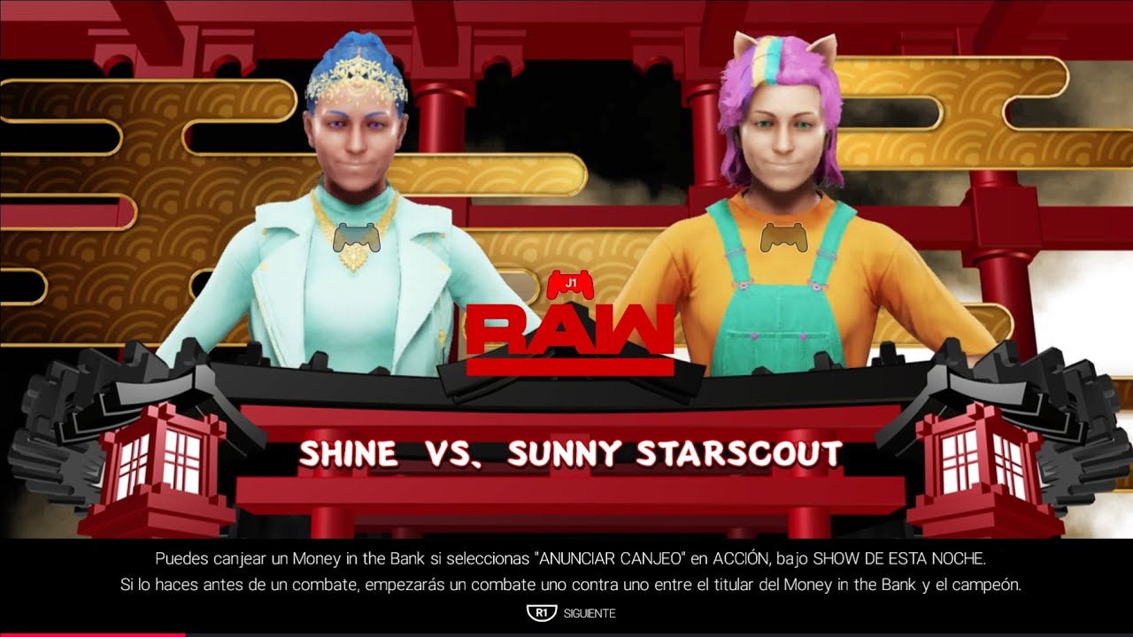 WWE 2k19 Shine vs Sunny Starscout - Primer Combate