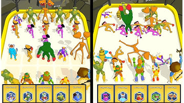 Siren Wuggy, Glam Clock in Merge Monster Army Game Video All Levels 50-70 Gameplay Walkthrough