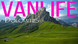 Vanlife In The Domomites: 3 Man in a Van at Giau Pass on The Dolomites