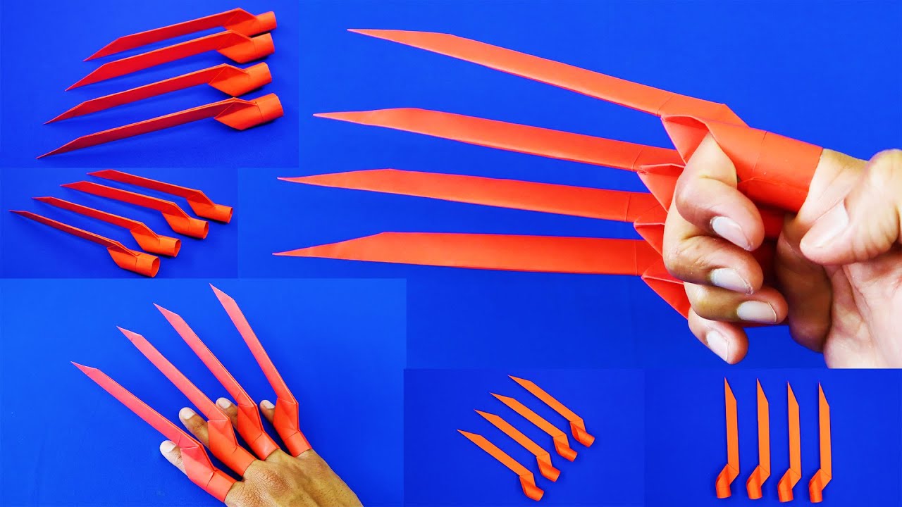 Easy Paper Wolverine Claws || Wolverine Claws Out Of Paper || Origami Claws