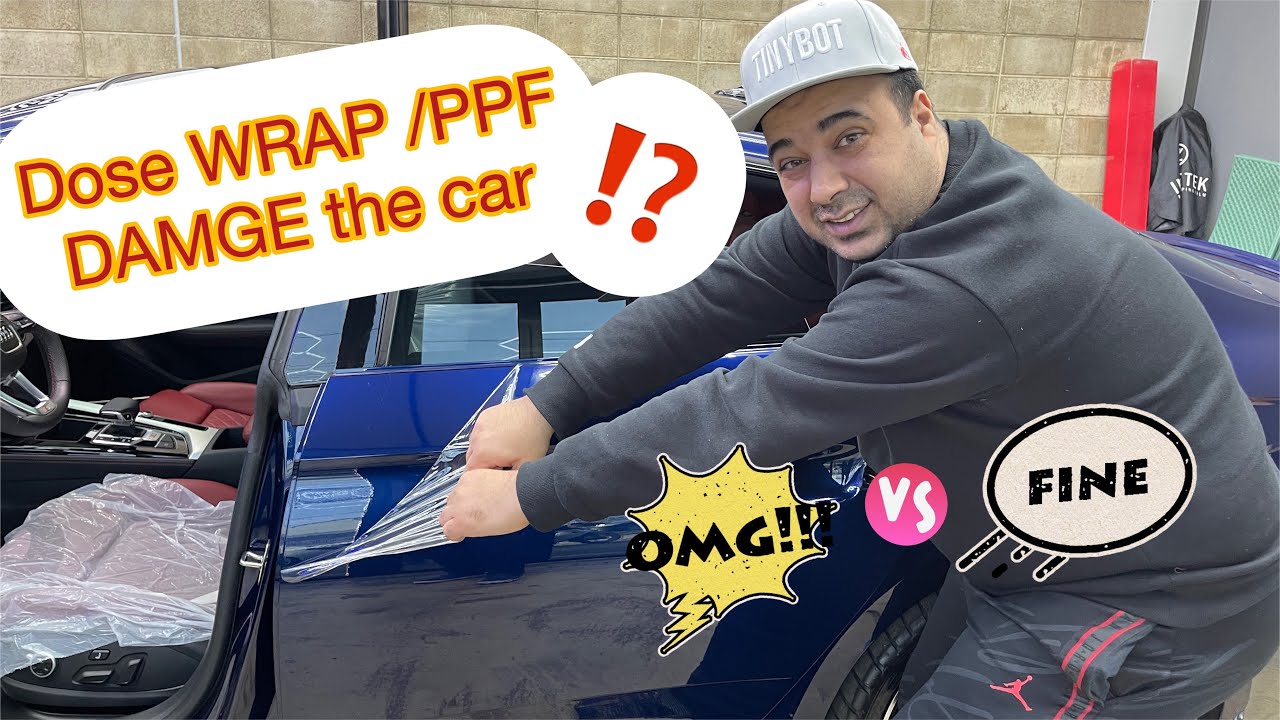 Dose vinyl wrap and PPF damage car paint? Let’s check together carwrap