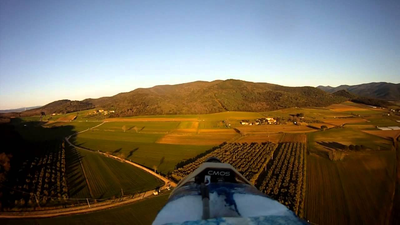 Fpv 1,2 km Easy Star 2 + Gopro + immersion rc 25mW con fatshark predator V2 + Aurora 9 9