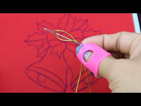 ¡¡Campanas navideñas!! ???BORDADO NAVIDEÑO CON PUNTADAS FÁCILES ??