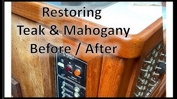 Restoring Mahogany & Teak Boat Wood