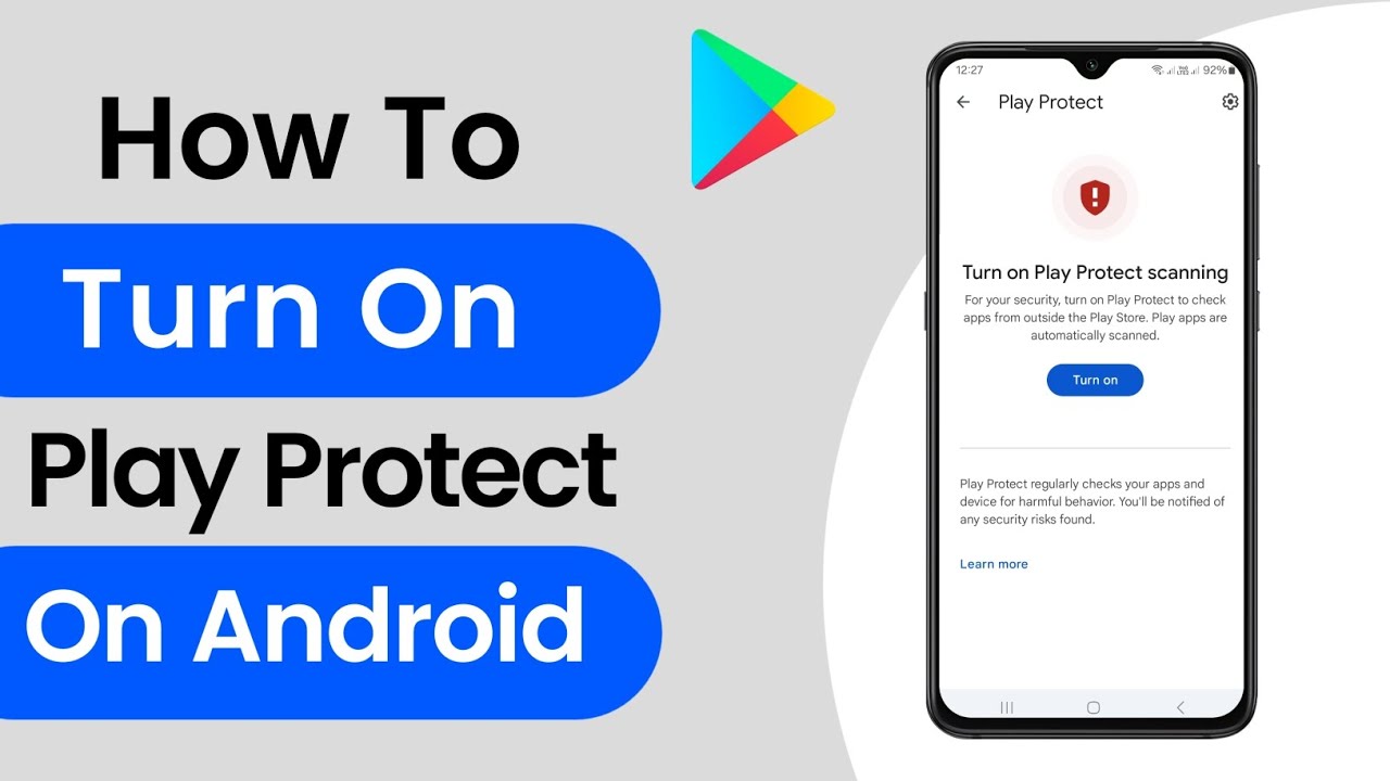 How to turn on Play Protect on Android (Tutorial) - YouTube