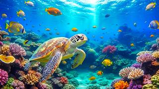 4K Aquarium Ambience 🌊 Relaxing Underwater World with Colorful Coral Reefs &amp; Jellyfish