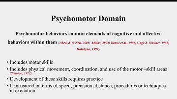 Psychomotor domain-b