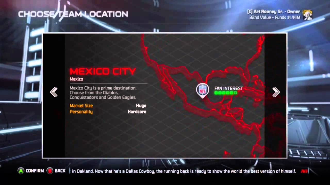 How to Relocate a team in Madden 15