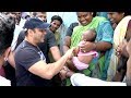 Salman Khan Playing With Poor SLUM Kids In Mumbai