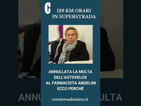 Video Va a 129 chilometri orari in superstrada, annullata la multa dell'autovelox al farmacista Angelini