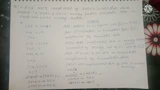 Write a program to find one's complement of 16-bit data in 8085 microprocessor...