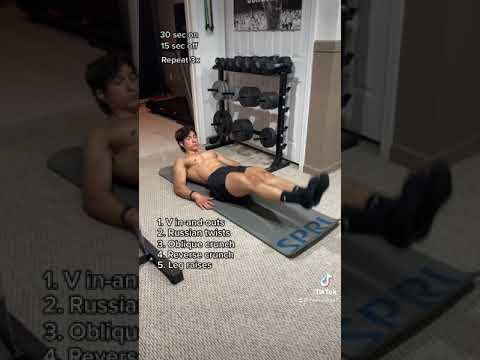 At Home Bodyweight AB WORKOUT! (No Equipment Needed)