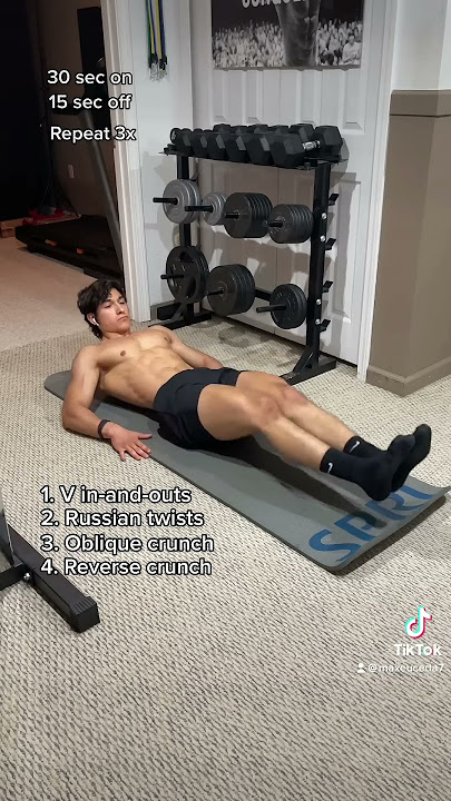 At Home Bodyweight AB WORKOUT! (No Equipment Needed)