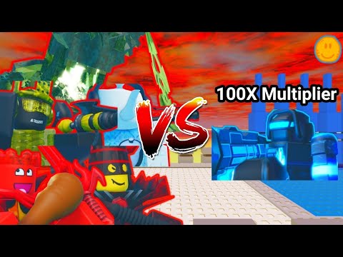 All 3 Star Boss VS 100X Multiplier Micro | The Battle Bricks